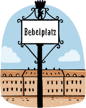 Grafik Berlin Bebelplatz