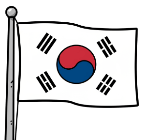 Flagge Südkorea