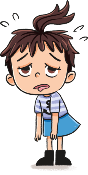 Lili Küste erschöpft