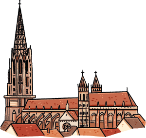 Grafik Freiburg Münster
