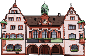 Grafik Freiburg Rathaus