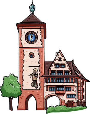Freiburg Schwabentor Grafik