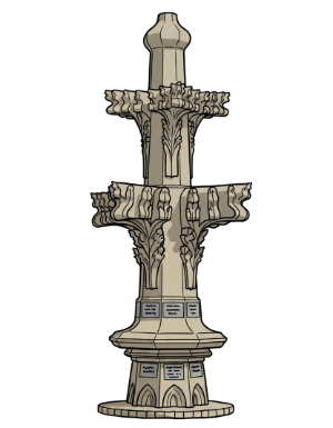 Grafik Kreuzblume Kölner Dom