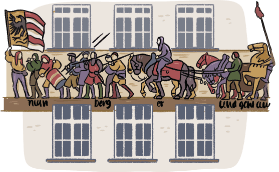 Nürnberg Kaufmannszug Grafik