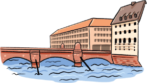 Nürnberg Museumsbrücke Grafik