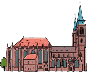 Nürnberg Sebalduskirche Grafik