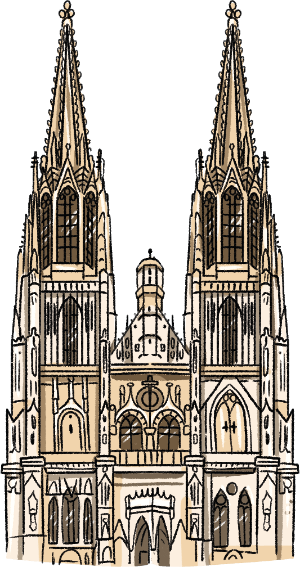 Regensburg Dom Grafik